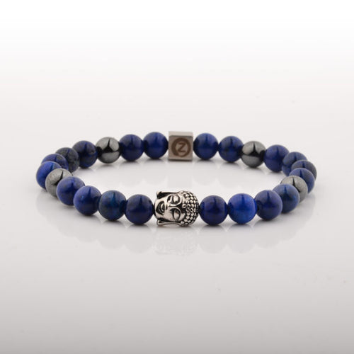 The Buddha Lappis Bracelet Healing Jewelry with Hematite Beads, True Zen Art from TIGEREYES