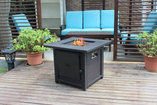 Upland 30” Slat Top Gas Fire Pit Table