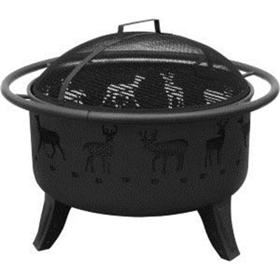 Deer Track Fire Pit Black