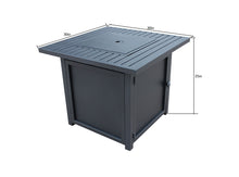 Upland 30” Slat Top Gas Fire Pit Table